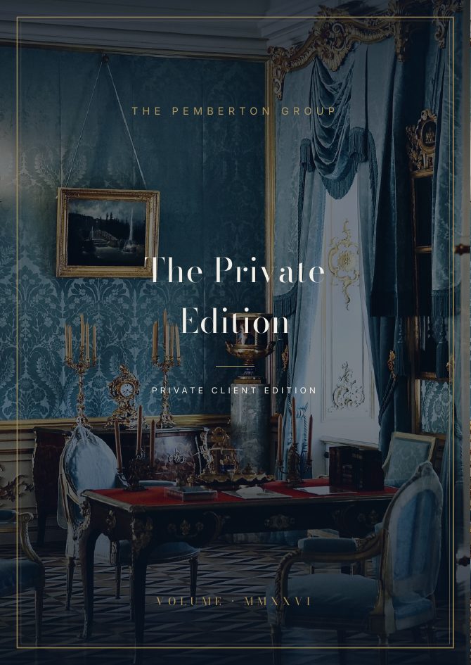The Private Edition cover, produced for The Pemberton Group